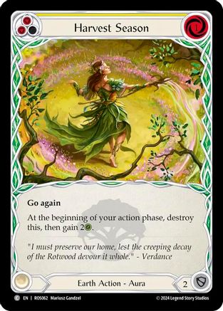 Harvest Season (Yellow) [ROS062] (Rosetta)  Rainbow Foil-1