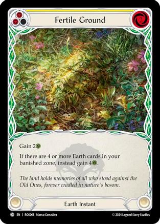 Fertile Ground (Yellow) [ROS068] (Rosetta)  Rainbow Foil-1