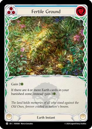 Fertile Ground (Blue) [ROS069] (Rosetta)  Rainbow Foil-1