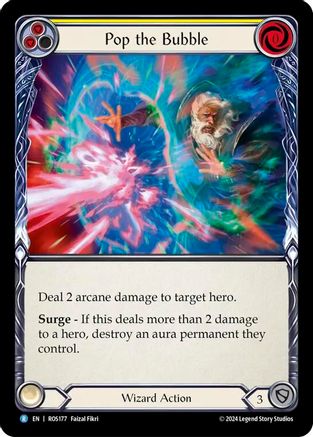 Pop the Bubble (Yellow) [ROS177] (Rosetta)  Rainbow Foil-1