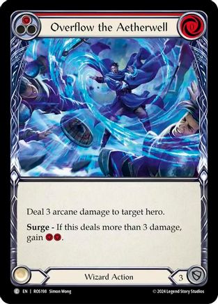 Overflow the Aetherwell (Red) [ROS198] (Rosetta)  Rainbow Foil-1