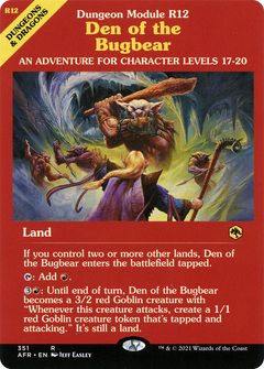 Den of the Bugbear (Dungeon Module) [Dungeons & Dragons: Adventures in the Forgotten Realms]-1