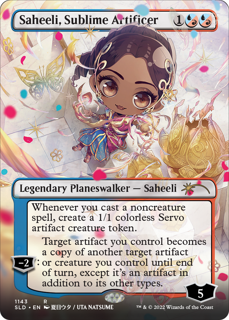 Saheeli, Sublime Artificer (Borderless) [Secret Lair Drop Series]-1