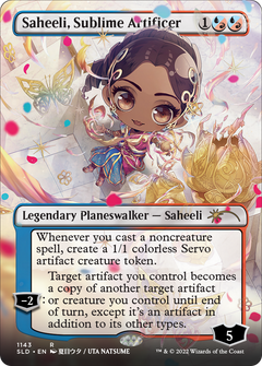 Saheeli, Sublime Artificer (Borderless) [Secret Lair Drop Series]-1