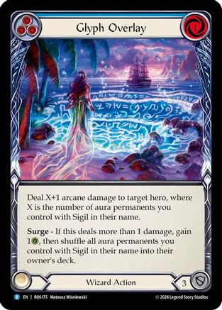 Glyph Overlay (Blue) [ROS175] (Rosetta)  Rainbow Foil-1