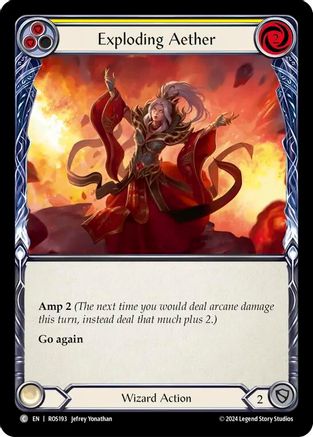 Exploding Aether (Yellow) [ROS193] (Rosetta)  Rainbow Foil-1