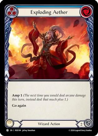 Exploding Aether (Blue) [ROS194] (Rosetta)  Rainbow Foil-1