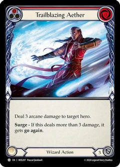Trailblazing Aether (Red) [ROS207] (Rosetta)  Rainbow Foil-1