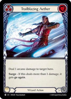 Trailblazing Aether (Blue) [ROS209] (Rosetta)  Rainbow Foil-1