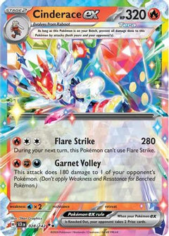 Cinderace ex (028/142) [Scarlet & Violet: Stellar Crown]-1