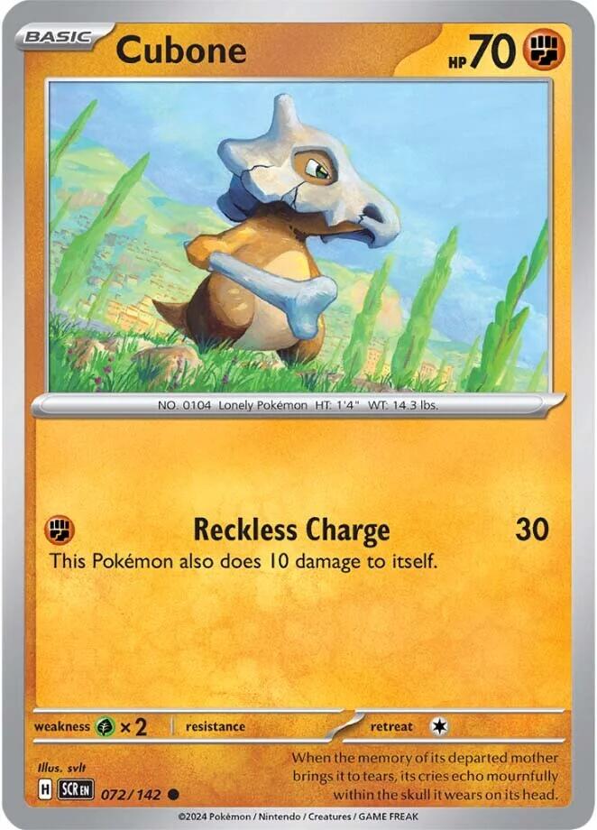 Cubone (072/142) [Scarlet & Violet: Stellar Crown]-1