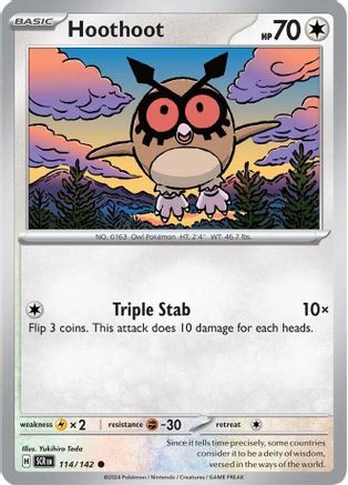 Hoothoot (114/142) [Scarlet & Violet: Stellar Crown]-1