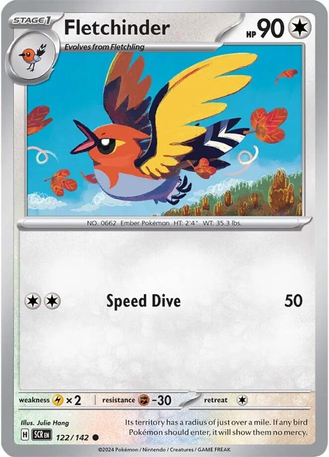Fletchinder (122/142) [Scarlet & Violet: Stellar Crown]-1