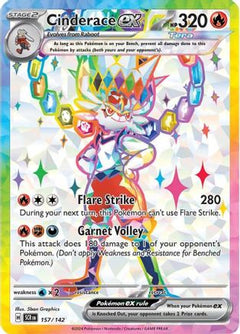 Cinderace ex (157/142) [Scarlet & Violet: Stellar Crown]-1