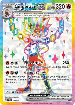 Cinderace ex (157/142) [Scarlet & Violet: Stellar Crown]-1