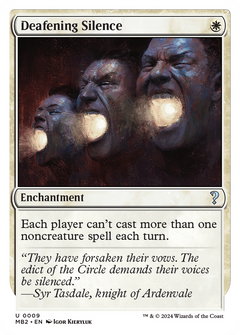 Deafening Silence (White Border) [Mystery Booster 2]-1