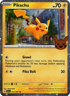 Pikachu (018/091) (Cosmos Holo) [Trick or Trade 2024]-1