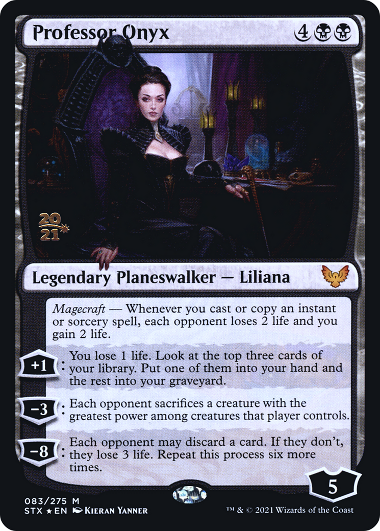Professor Onyx [Strixhaven: School of Mages Prerelease Promos]-1