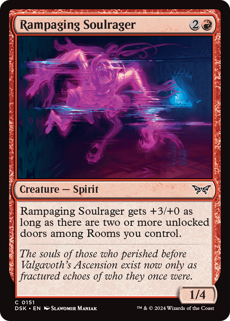Rampaging Soulrager [Duskmourn: House of Horror]-1