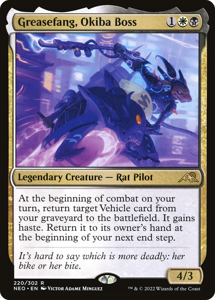 Greasefang, Okiba Boss (NEO-220) - Kamigawa: Neon Dynasty-1