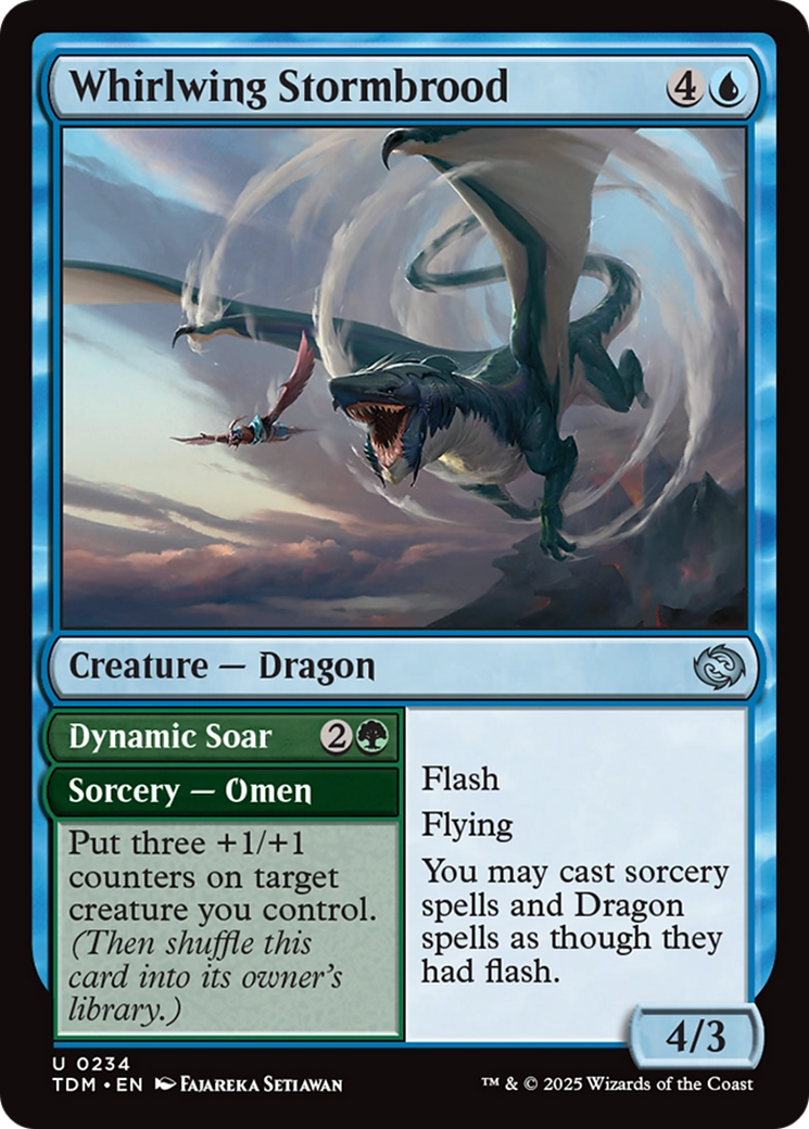 Whirlwing Stormbrood (TDM-234) - Tarkir: Dragonstorm Foil-1