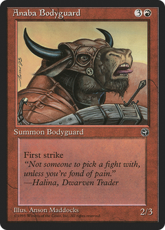 Anaba Bodyguard (Eron Flavor Text) [Homelands]-1