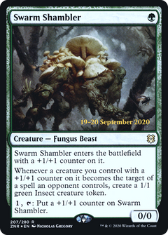 Swarm Shambler [Zendikar Rising Prerelease Promos]-1