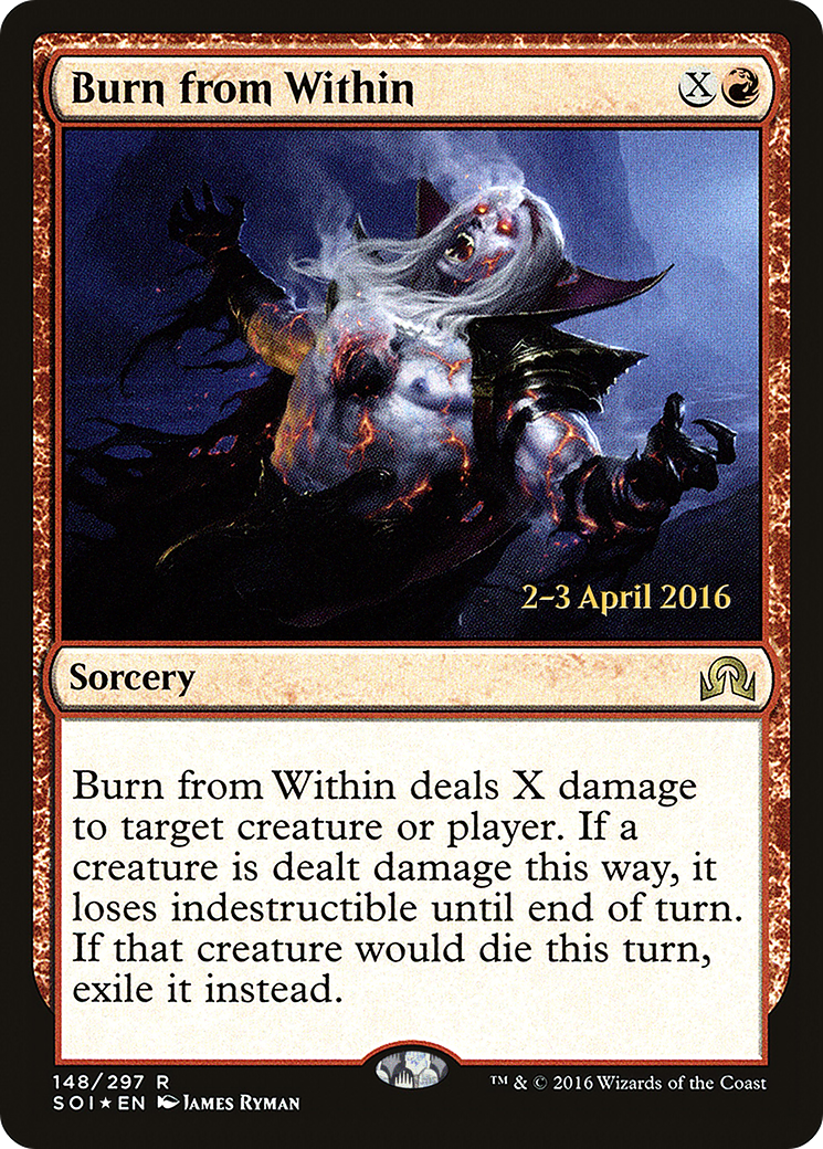 Burn from Within [Shadows over Innistrad Prerelease Promos]-1