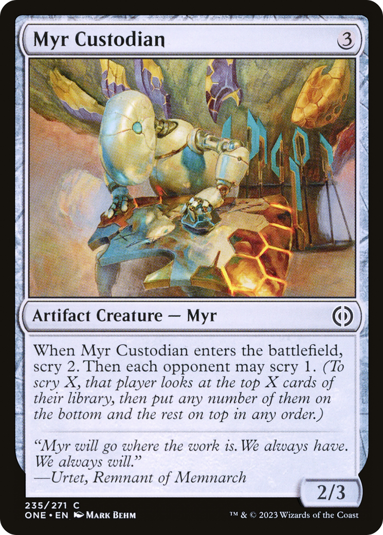 Myr Custodian [Phyrexia: All Will Be One]-1