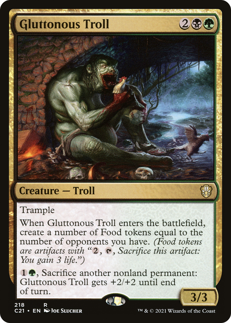 Gluttonous Troll [Commander 2021]-1