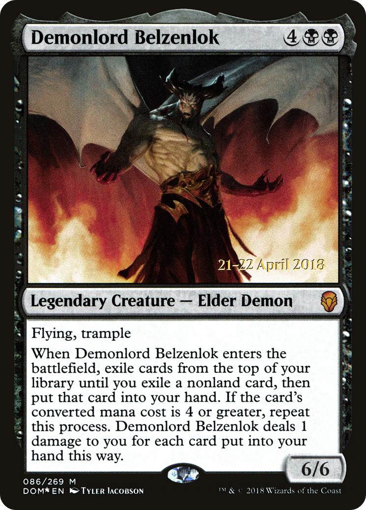 Demonlord Belzenlok [Dominaria Prerelease Promos]-1