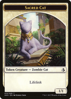 Sacred Cat Token (AKH-010) - Amonkhet Tokens Foil-1