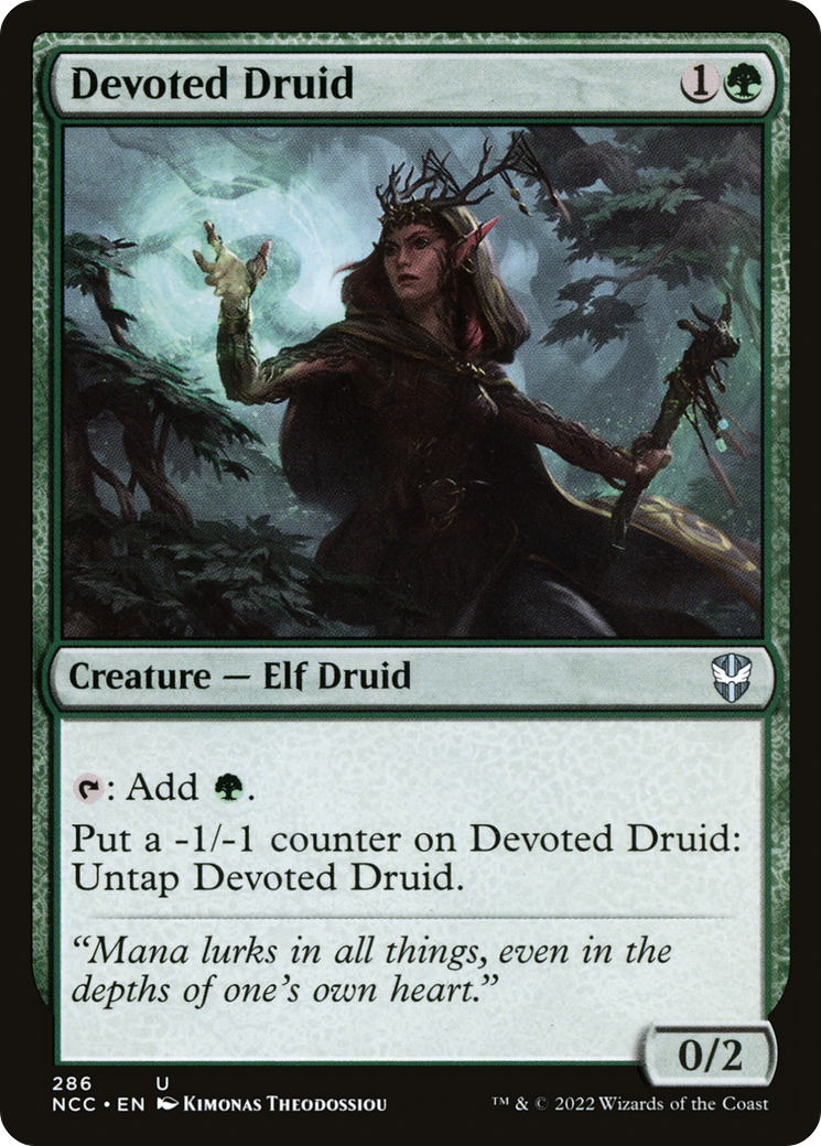 Devoted Druid [Streets of New Capenna Commander]-1
