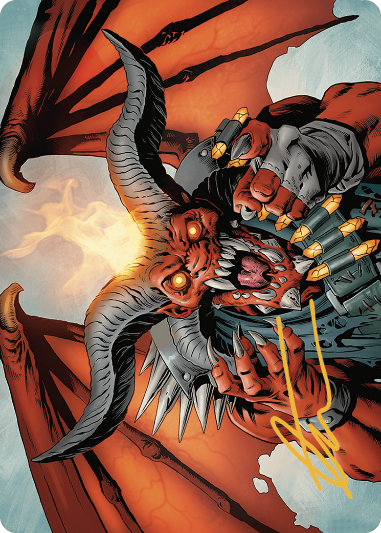 Rakdos, the Muscle // Rakdos, the Muscle (AOTJ-053) - Outlaws of Thunder Junction Art Series (Borderless)-3