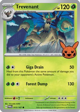 Trevenant (013/167) [Trick or Trade 2024]-1