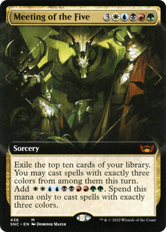 Meeting of the Five (Extended Art) [Streets of New Capenna]-1