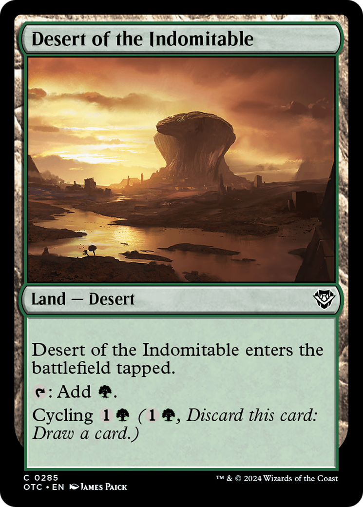Desert of the Indomitable [Outlaws of Thunder Junction Commander]-1