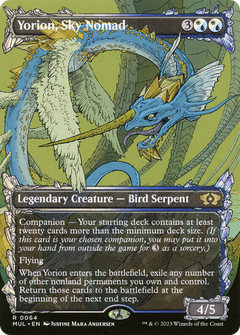 Yorion, Sky Nomad (MUL-064) - Multiverse Legends: (Showcase) (Borderless) Foil-1