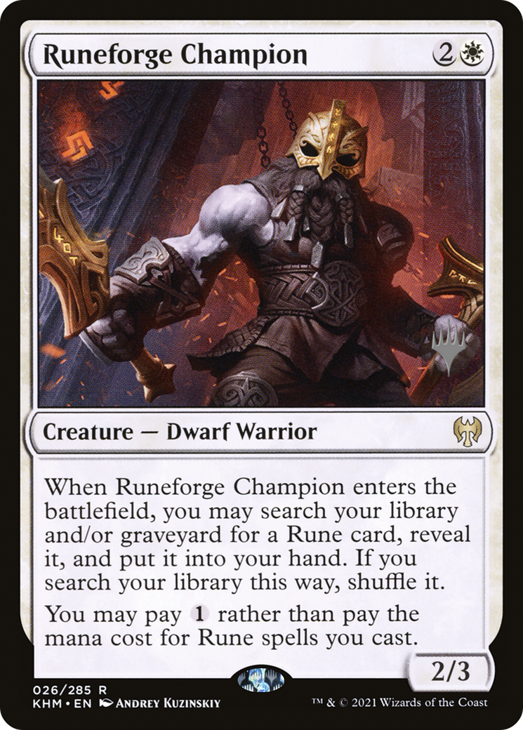 Runeforge Champion (Promo Pack) [Kaldheim Promos]-1