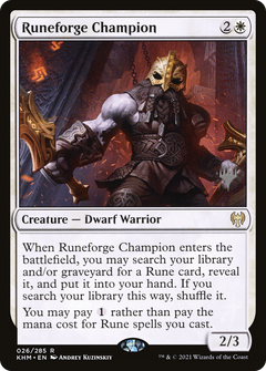 Runeforge Champion (Promo Pack) [Kaldheim Promos]-1