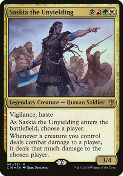 Saskia the Unyielding (Oversized) [Commander 2016 Oversized]-1