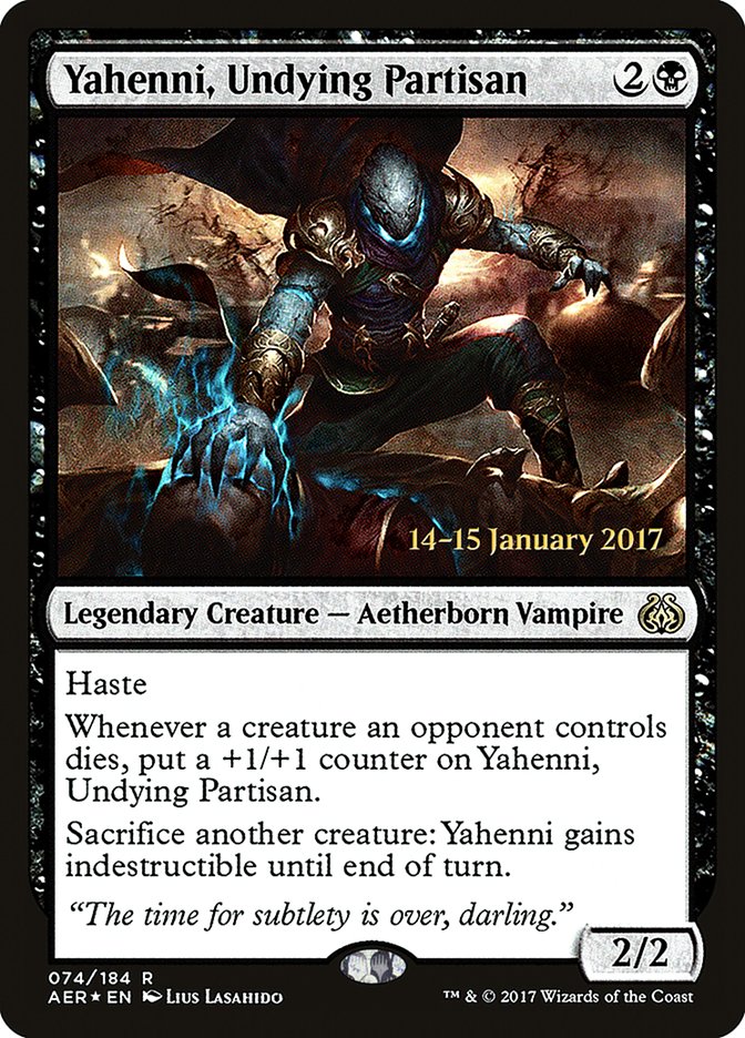 Yahenni, Undying Partisan [Aether Revolt Prerelease Promos]-1