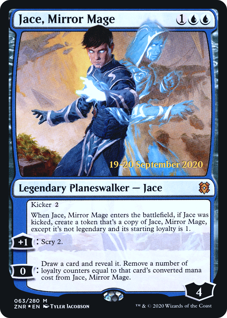 Jace, Mirror Mage [Zendikar Rising Prerelease Promos]-1