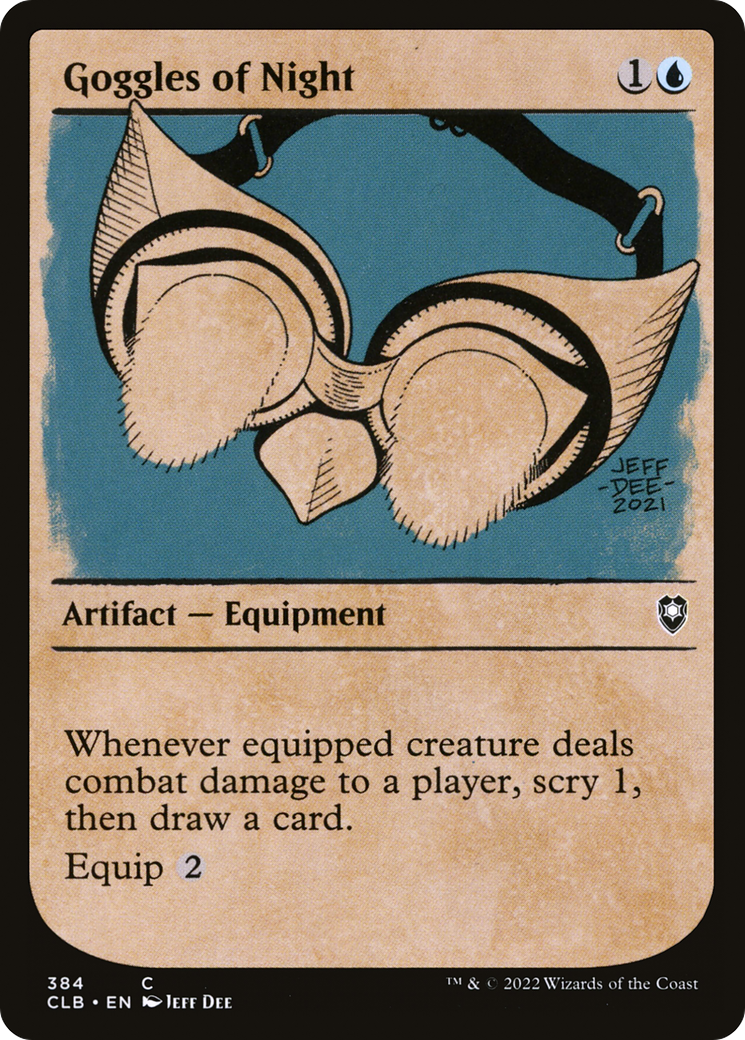 Goggles of Night (Showcase) [Commander Legends: Battle for Baldur's Gate]-1
