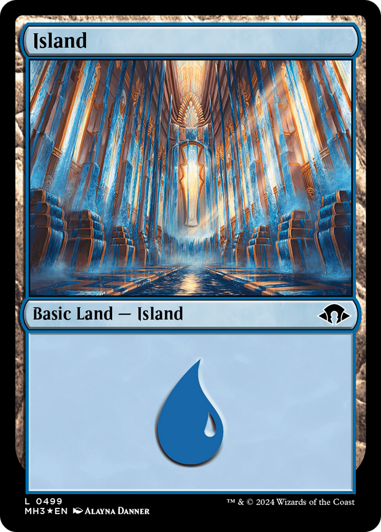 Island (0499) (Ripple Foil) [Modern Horizons 3]-1