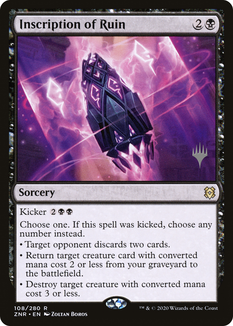 Inscription of Ruin (Promo Pack) [Zendikar Rising Promos]-1