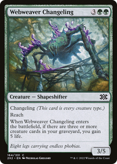 Webweaver Changeling (2X2-164) - Double Masters 2022-1