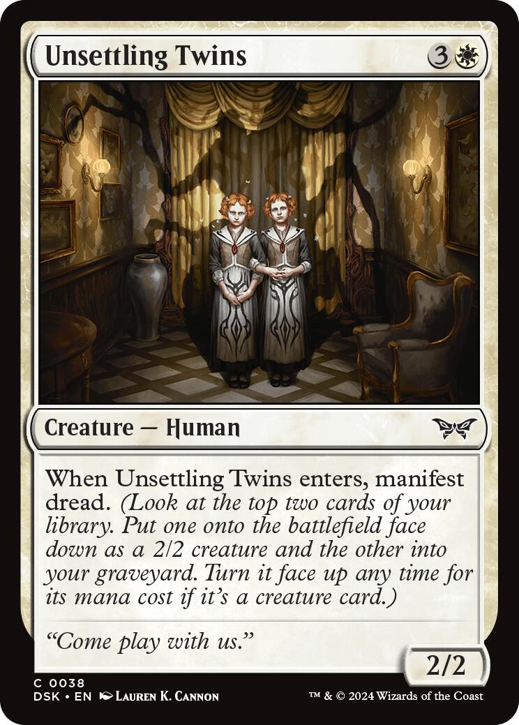 Unsettling Twins [Duskmourn: House of Horror]-1