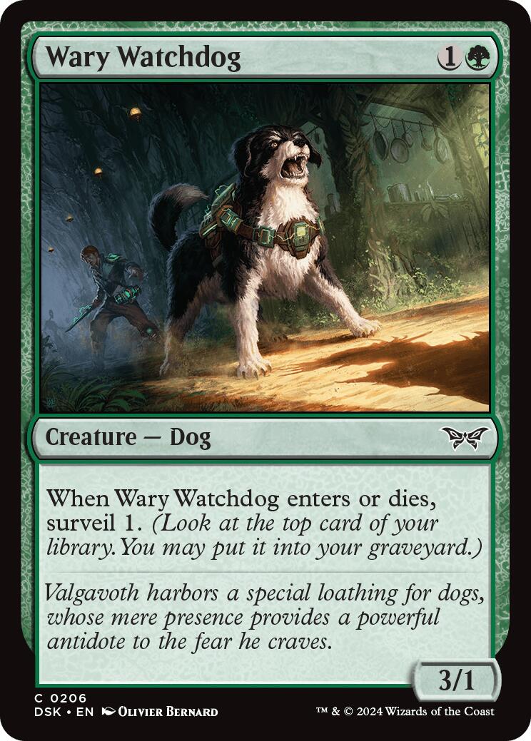 Wary Watchdog [Duskmourn: House of Horror]-1