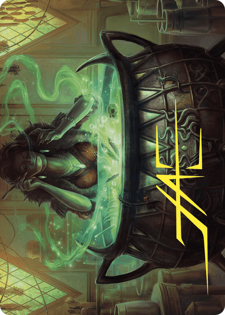 Agatha's Soul Cauldron // Agatha's Soul Cauldron (AWOE-042) - Wilds of Eldraine Art Series (Borderless)-3